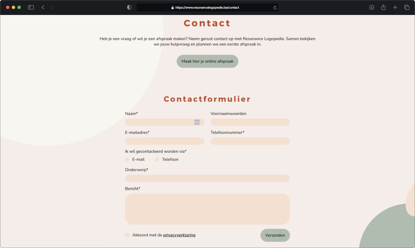 Formulier met spampreventie