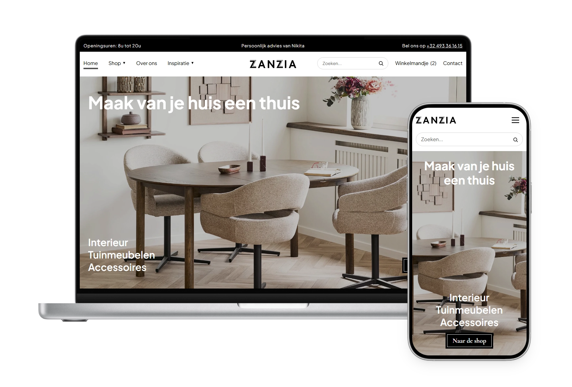 Webshop Zanzia