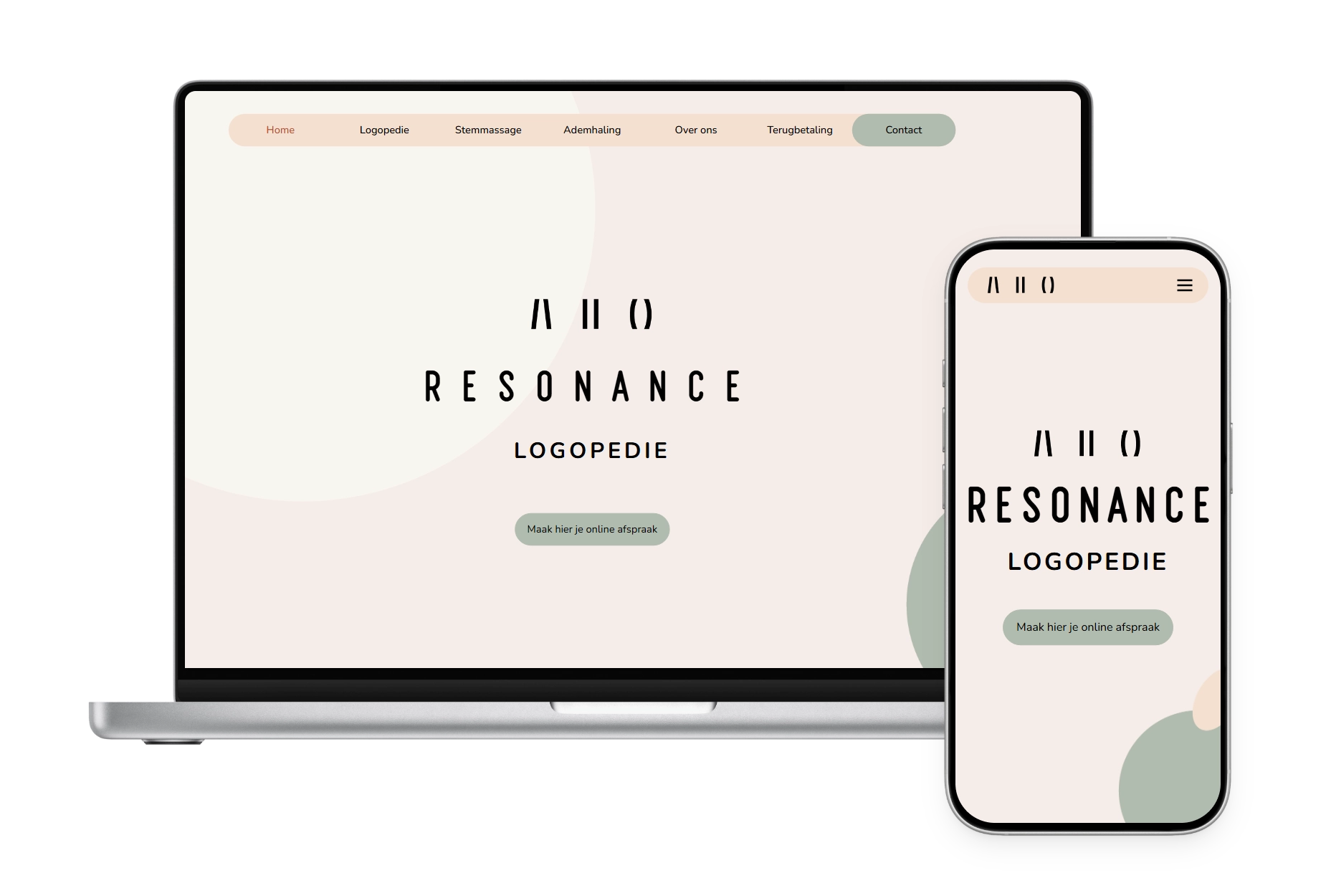 Website Resonance Logopedie